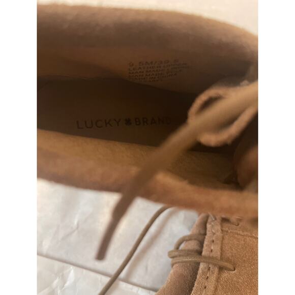 Lucky Brand Yesabel Wedge Lace Up 3 in. Bootie Womens Size 9.5 Brown - Picture 8 of 9
